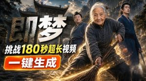 即梦挑战180秒超长视频！一键生成3分钟电影？完整制作流程详细分享！-开心分享网
