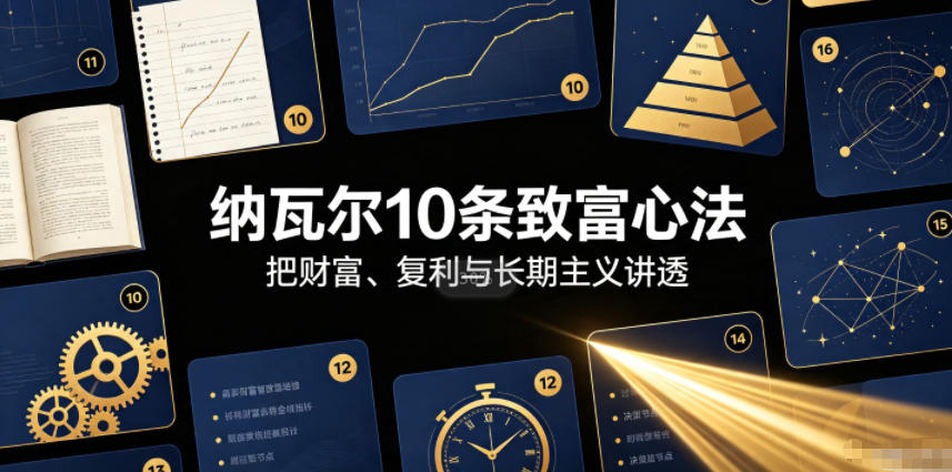 付费文章：纳瓦尔10条致富心法-开心分享网