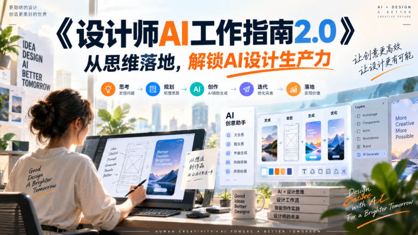 《设计师AI工作指南2.0》从思维落地-无水印，解锁AI设计生产力-开心分享网