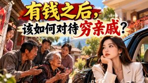 某公众号付费文章：有钱之后，该如何对待穷亲戚？-开心分享网