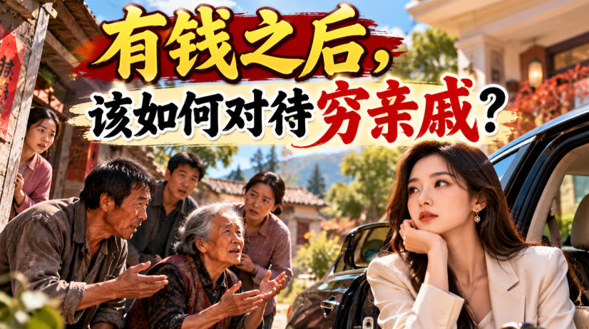 某公众号付费文章：有钱之后，该如何对待穷亲戚？-开心分享网