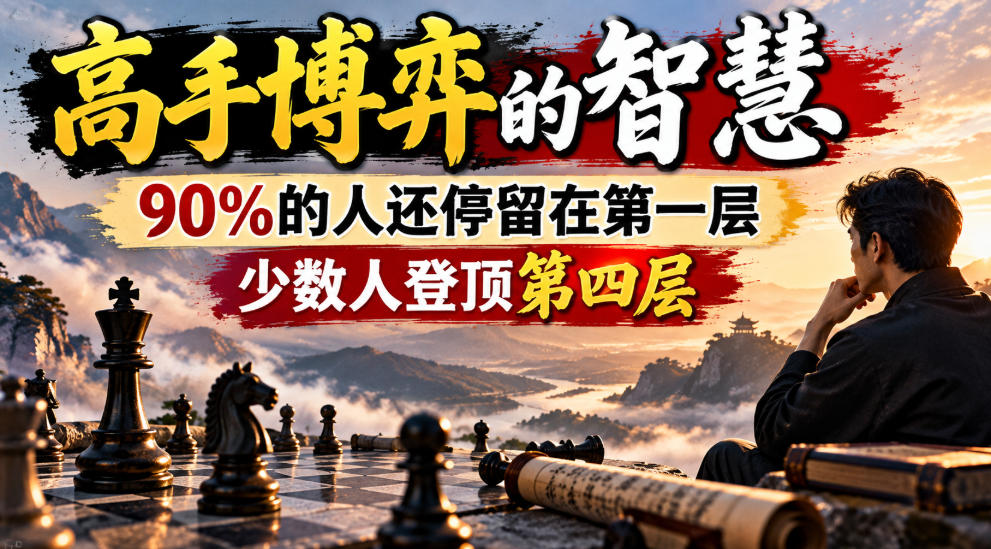 付费文章：高手博弈的智慧，90%的人还停留在第一层，少数人登顶第四层-开心分享网