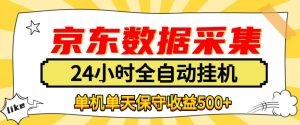 懒人副业！京东数据采集优化，纯挂G全天自动跑，单机收益500+【揭秘】-开心分享网