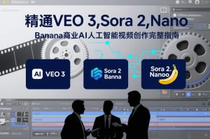 精通VEO 3，Sora 2，Nano Banana商业AI人工智能视频创作完整指南-开心分享网