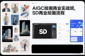 AIGC绘画商业实战班,SD商业绘画流程-开心分享网