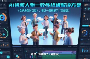 AI视频人物一致性终极解决方案（含多角色对口型），看这一篇就够了（完整版）-开心分享网