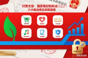 付费文章：国家看好的机会(二)：六大新消费及其新增量-开心分享网