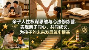 亲子人性权谋思维与心法修炼营，实现亲子同心、共同成长，为孩子的未来发展筑牢根基【音频】-开心分享网