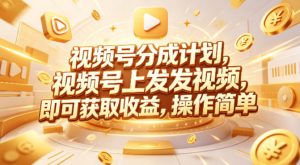 视频号分成计划，599元众筹的Red团队课程，视频号上发发视频，即可获取收益，操作简单-开心分享网