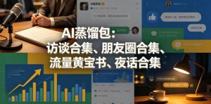 AI蒸馏包:访谈合集、朋友圈合集、流量黄宝书、夜话合集【文档】-开心分享网