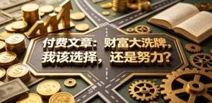 付费文章:财富大洗牌,我该选择,还是努力?-开心分享网