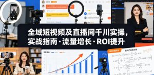 全域短视频及直播间千川实操,实战指南·流量增长·ROI提升-开心分享网