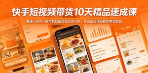 快手短视频带货10天精品速成课,普通人仅凭一部手机就能轻松起步入局,多元玩法撬动稳定带货收益-开心分享网