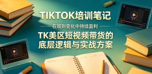 视界跨境TIKTOK4月17培训笔记,在规则变化中持续盈利,TK美区短视频带货的底层逻辑与实战方案【文档】-开心分享网