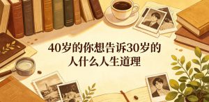 公众号付费文章:40岁的你想告诉30岁的人什么人生道理?-开心分享网