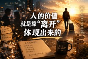 付费文章:人的价值就是靠“离开”体现出来的-开心分享网