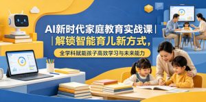 AI新时代家庭教育实战课｜解锁智能育儿新方式，全学科赋能孩子高效学习与未来能力-开心分享网