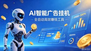 AI智能广告挂G，在家自动賺收益，全程无需人工操作、不用直播、不用拉人【揭秘】-开心分享网