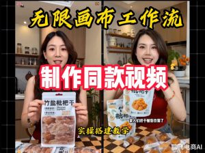 无限画布工作流一键复刻爆款带货视频,实操搭建,操作简单-开心分享网