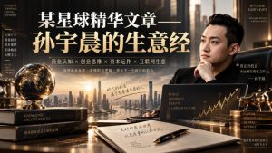 某星球精华文章——孙宇晨的生意经-开心分享网