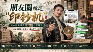 朋友圈就是“印钞机”,风水师私域变现108个野路子,一条朋友圈换一单生意,线上线下一起吃【文档】-开心分享网