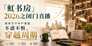 「虹书房」2026之闭门直播,陪伴万千中产家庭,不惑不惧、穿越周期-开心分享网