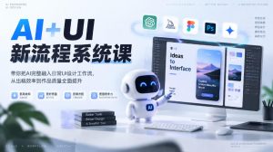 【无水印】AI+UI新流程系统课,带你把AI完整融入日常UI设计工作流,从出稿效率到作品质量全面提升(2026第4期)-开心分享网