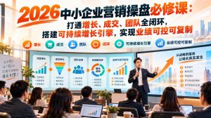 2026中小企业营销操盘必修课:打通增长、成交、团队全闭环,搭建可持续增长引擎,实现业绩可控可复制-开心分享网
