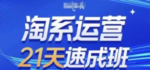 淘系运营21天速成班，0基础轻松搞定淘系运营，不做假把式，快速复制落地(更新26年10月)-开心分享网