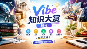 Vibe知识大赏教程,理工科、文史、科学、艺术、生活常识全都能做,简易教程含提示词-开心分享网